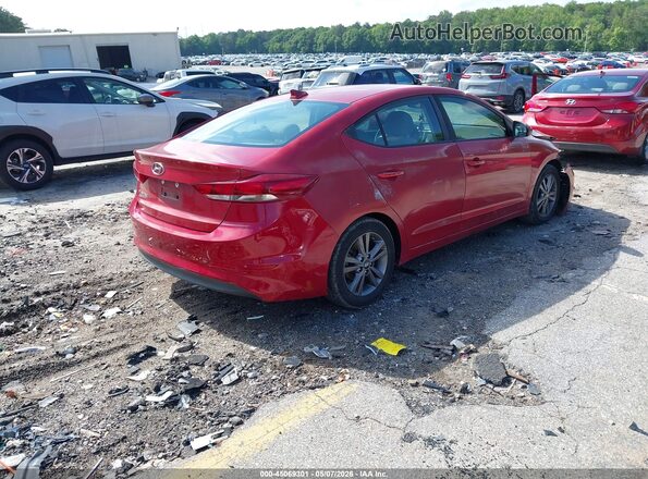5NPD84LFXJH258578 2018 HYUNDAI ELANTRA Red Rear right