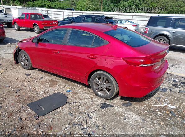 5NPD84LFXJH258578 2018 HYUNDAI ELANTRA Red Rear left