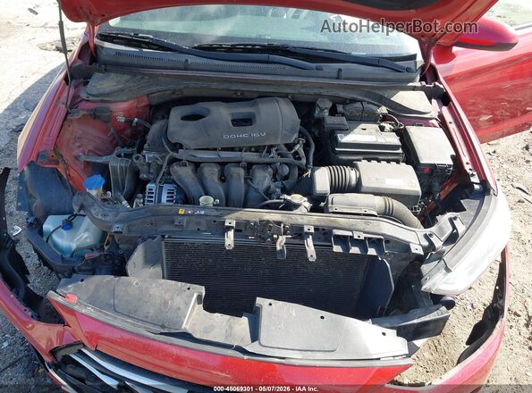 5NPD84LFXJH258578 2018 HYUNDAI ELANTRA Red Rear view