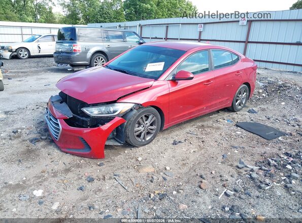 5NPD84LFXJH258578 2018 HYUNDAI ELANTRA Red Front left