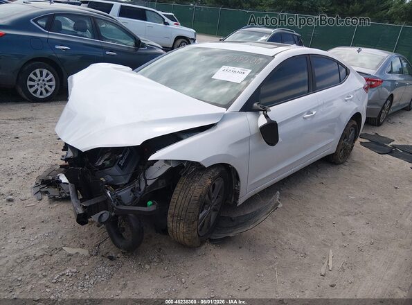 5NPD84LFXJH263926 2018 HYUNDAI ELANTRA White წინა მარცხენა ხედი სამი მეოთხედიდან