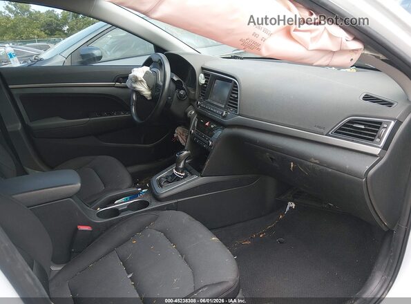 5NPD84LFXJH263926 2018 HYUNDAI ELANTRA White წინა სალონის ხედი