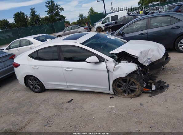 5NPD84LFXJH263926 2018 HYUNDAI ELANTRA White უკანა სალონის ხედი