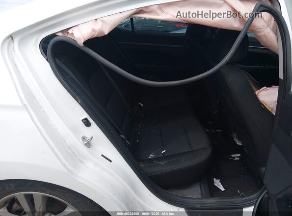 5NPD84LFXJH263926 2018 HYUNDAI ELANTRA White VIN კოდის სტიკერის ხედი