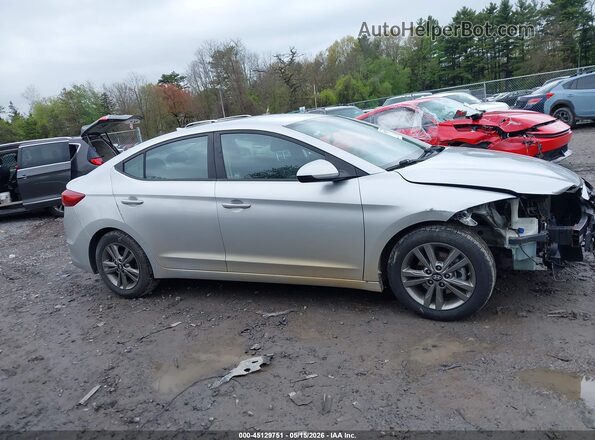 5NPD84LFXJH281990 2018 HYUNDAI ELANTRA Silver უკანა სალონის ხედი