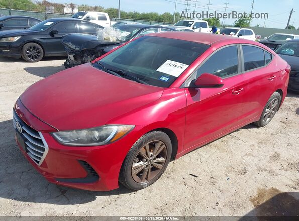 5NPD84LFXJH347731 2018 HYUNDAI ELANTRA Красный Передняя левая четверть