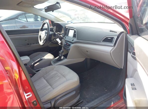 5NPD84LFXJH347731 2018 HYUNDAI ELANTRA Красный Вид салона спереди