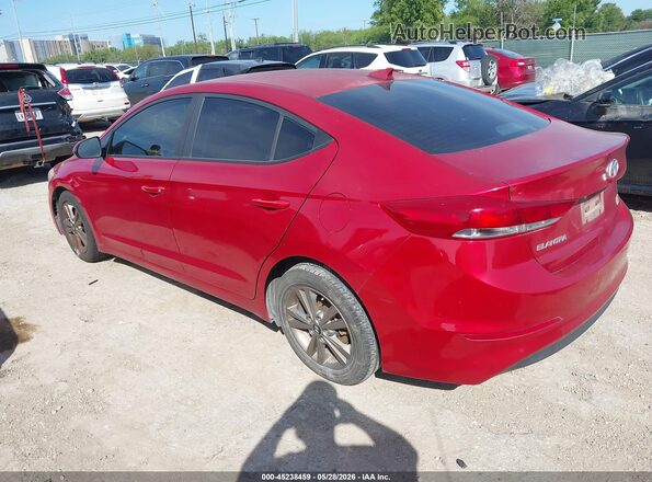 5NPD84LFXJH347731 2018 HYUNDAI ELANTRA Красный Задняя левая четверть