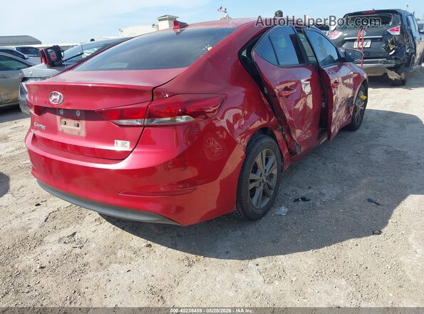 5NPD84LFXJH347731 2018 HYUNDAI ELANTRA Красный Задняя правая четверть