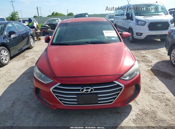 5NPD84LFXJH347731 2018 HYUNDAI ELANTRA Красный Вид щитка приборов