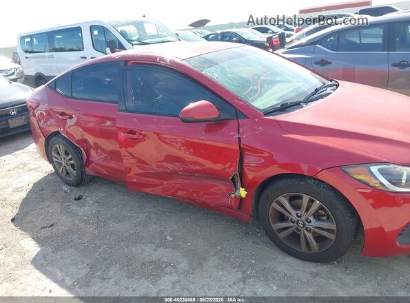 5NPD84LFXJH347731 2018 HYUNDAI ELANTRA Красный Вид спереди