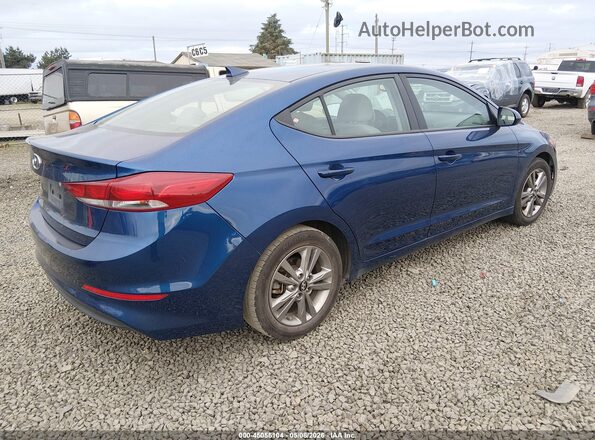 5NPD84LFXJH393141 2018 HYUNDAI ELANTRA Blue Задня права чверть