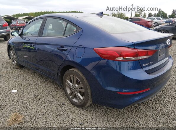 5NPD84LFXJH393141 2018 HYUNDAI ELANTRA Blue Задня ліва чверть