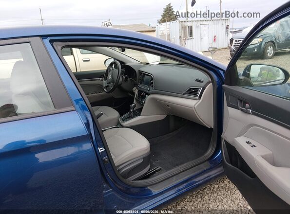 5NPD84LFXJH393141 2018 HYUNDAI ELANTRA Blue Вид салону спереду