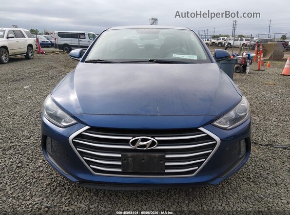 5NPD84LFXJH393141 2018 HYUNDAI ELANTRA Blue Вид задньої частини салону