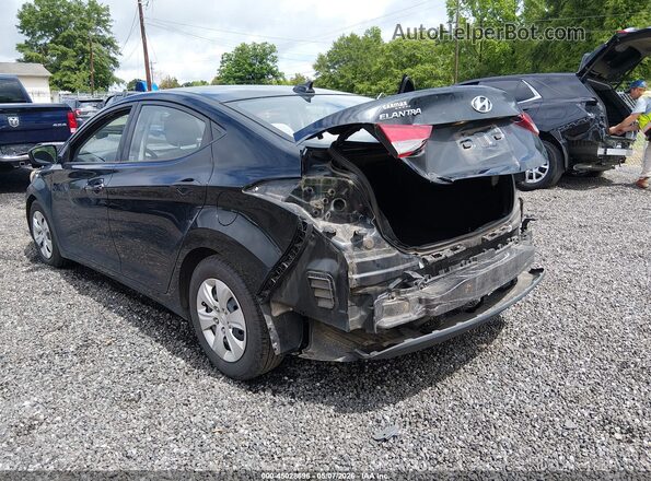 5NPDH4AE0GH684685 2016 HYUNDAI ELANTRA Black Задня ліва чверть