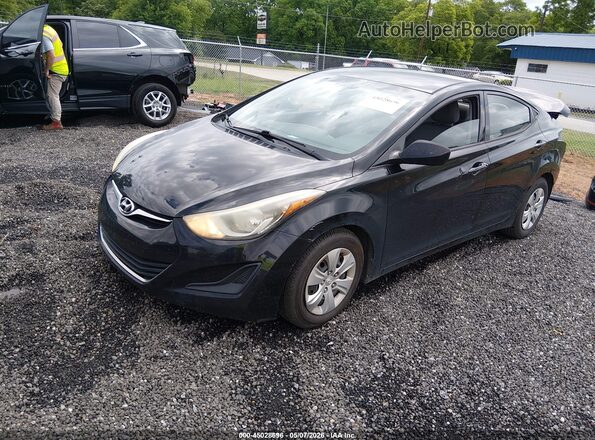 5NPDH4AE0GH684685 2016 HYUNDAI ELANTRA Black Передня ліва чверть