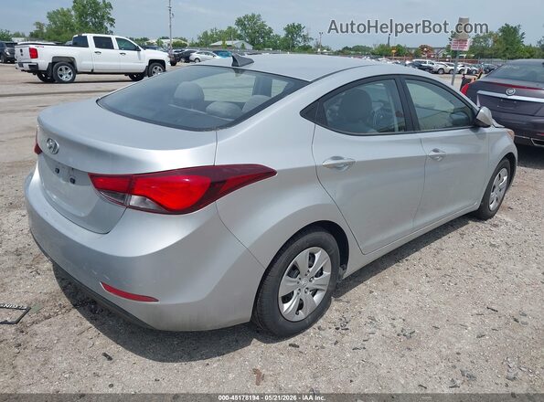 5NPDH4AE0GH718897 2016 HYUNDAI ELANTRA Silver 