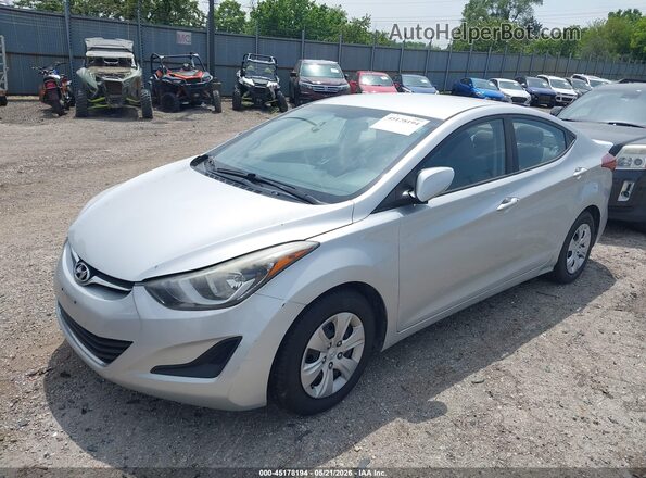 5NPDH4AE0GH718897 2016 HYUNDAI ELANTRA Silver 