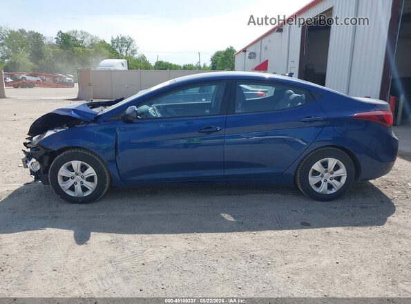 5NPDH4AE0GH729138 2016 HYUNDAI ELANTRA Blue 360 interior view