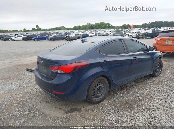 5NPDH4AE0GH737188 2016 HYUNDAI ELANTRA Blue 
