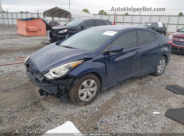 5NPDH4AE0GH737188 2016 HYUNDAI ELANTRA Blue 