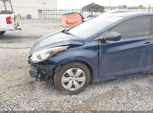5NPDH4AE0GH737188 2016 HYUNDAI ELANTRA Blue 