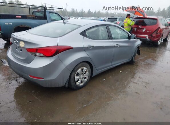 5NPDH4AE1GH665692 2016 HYUNDAI ELANTRA Silver 