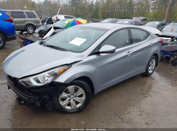 5NPDH4AE1GH665692 2016 HYUNDAI ELANTRA Silver 