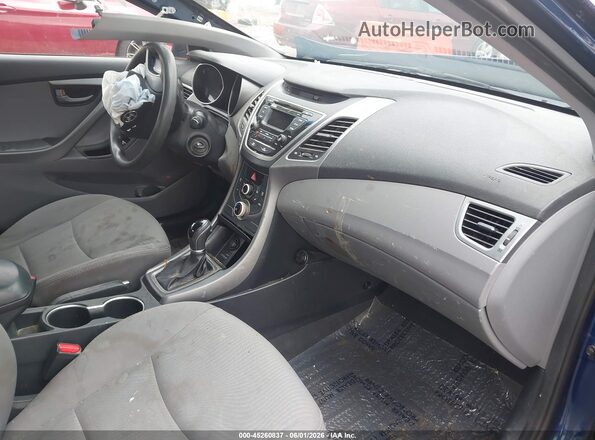 5NPDH4AE1GH717290 2016 HYUNDAI ELANTRA Blue Vista interior delantera