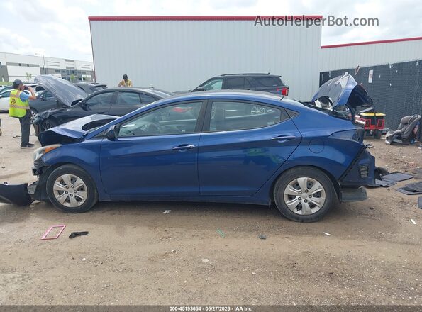 5NPDH4AE1GH736230 2016 HYUNDAI ELANTRA Blue Панорамний вид салону 360°