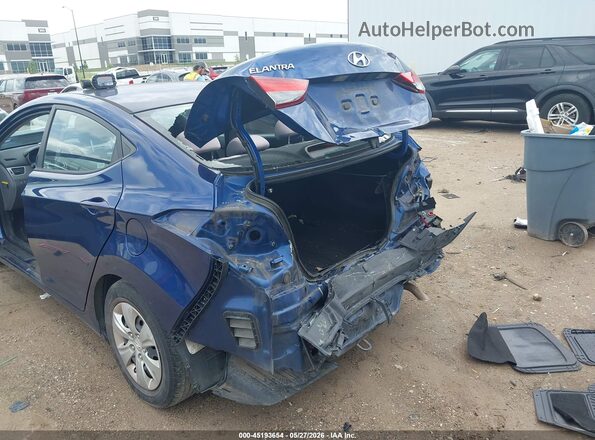 5NPDH4AE1GH736230 2016 HYUNDAI ELANTRA Blue Вид спереду