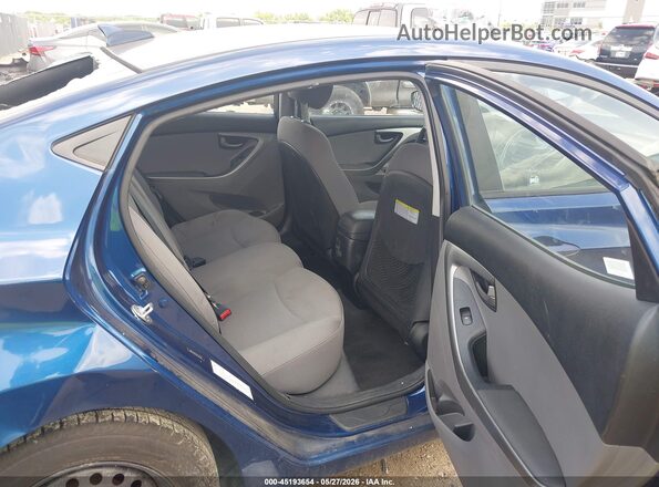 5NPDH4AE1GH736230 2016 HYUNDAI ELANTRA Blue Вид наклейки з VIN-кодом