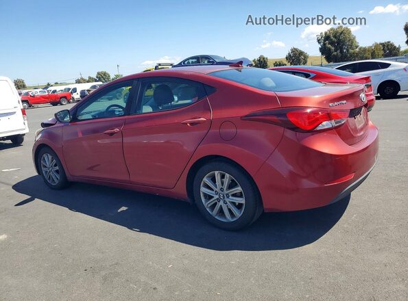 5NPDH4AE1GH748362 2016 HYUNDAI ELANTRA Burgundy 