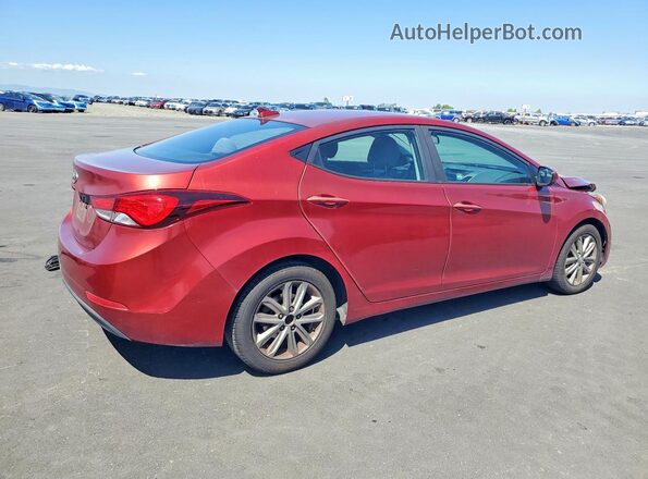 5NPDH4AE1GH748362 2016 HYUNDAI ELANTRA Burgundy 