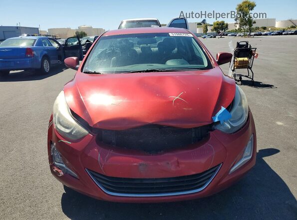 5NPDH4AE1GH748362 2016 HYUNDAI ELANTRA Burgundy 