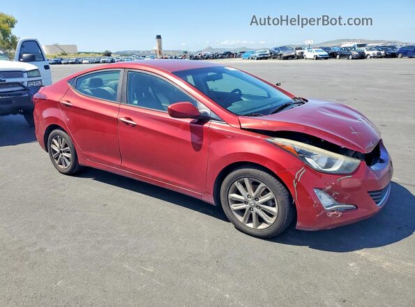 5NPDH4AE1GH748362 2016 HYUNDAI ELANTRA Burgundy 