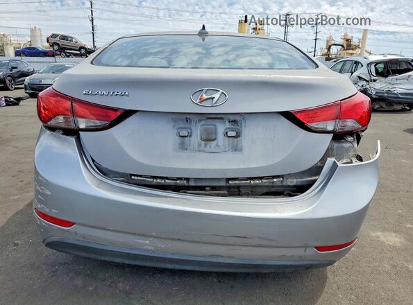 5NPDH4AE2GH688012 2016 HYUNDAI ELANTRA Silver Հետևի տեսք
