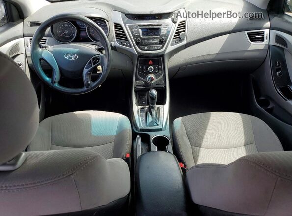 5NPDH4AE2GH688012 2016 HYUNDAI ELANTRA Silver Առջևի վահանակի տեսք