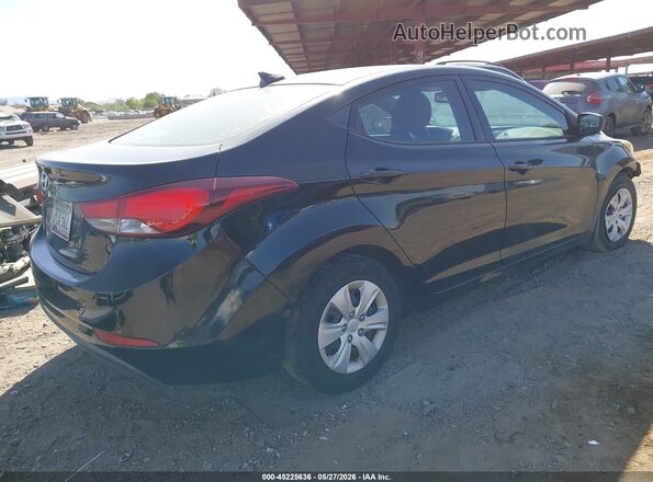 5NPDH4AE2GH724782 2016 HYUNDAI ELANTRA Black Հետևի աջ