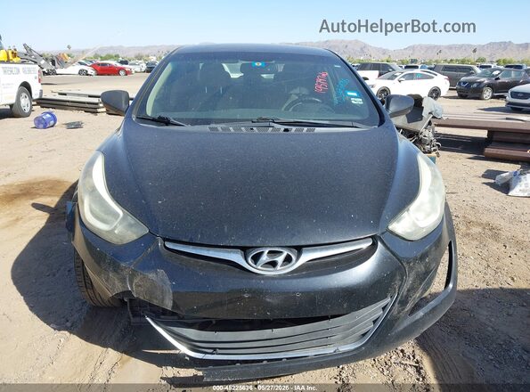 5NPDH4AE2GH724782 2016 HYUNDAI ELANTRA Black Դիմացի տեսք