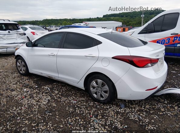 5NPDH4AE2GH753506 2016 HYUNDAI ELANTRA White Tył lewy