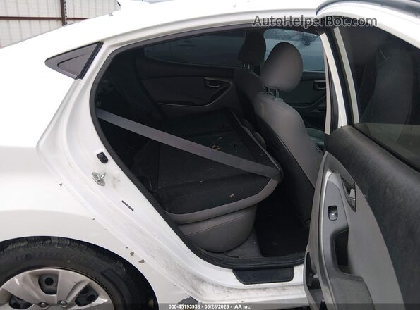 5NPDH4AE2GH753506 2016 HYUNDAI ELANTRA White Widok naklejki z numerem VIN