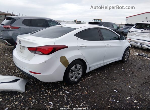 5NPDH4AE2GH753506 2016 HYUNDAI ELANTRA White Tył prawy