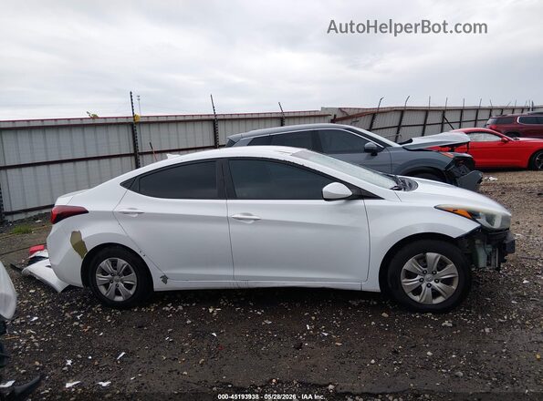 5NPDH4AE2GH753506 2016 HYUNDAI ELANTRA White Widok wnętrza 360 stopni