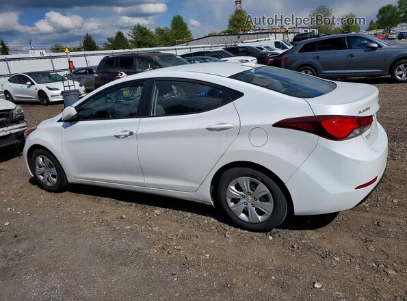 5NPDH4AE2GH756454 2016 HYUNDAI ELANTRA Белый Задняя левая четверть