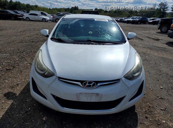 5NPDH4AE2GH756454 2016 HYUNDAI ELANTRA Белый Вид спереди