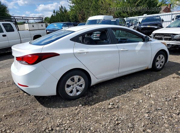 5NPDH4AE2GH756454 2016 HYUNDAI ELANTRA Белый Задняя правая четверть