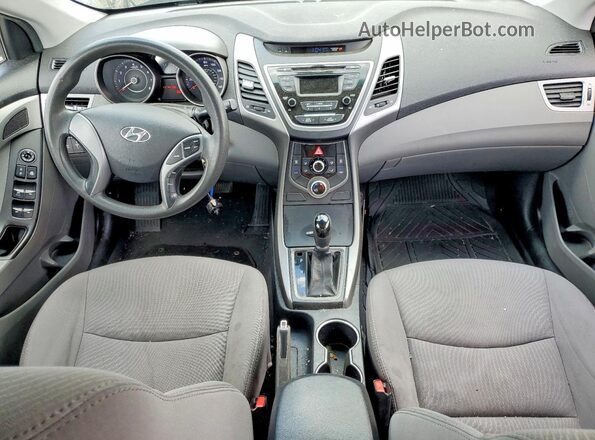 5NPDH4AE2GH756454 2016 HYUNDAI ELANTRA Белый Вид панели приборов