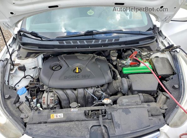 5NPDH4AE2GH756454 2016 HYUNDAI ELANTRA Белый Вид задней части салона